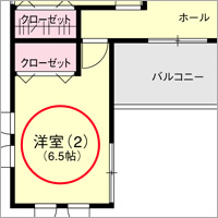 洋室の間取り図