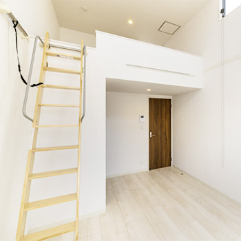アパート建築商品:メゾネットタイプ一人暮らし向けロフト付きアパートでアパート経営「アプトココノ」ロフトイメージ