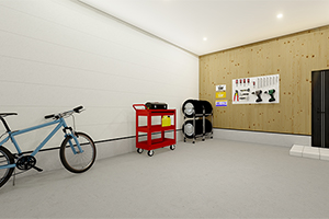ガレージを趣味の部屋にしたイメージ