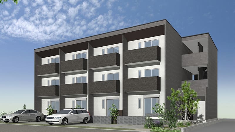 木造3階建てアパート「アプトリブレ」イメージ図