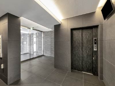 名古屋市・愛知県のマンション経営向け賃貸マンション「レージュ」エントランスホール写真